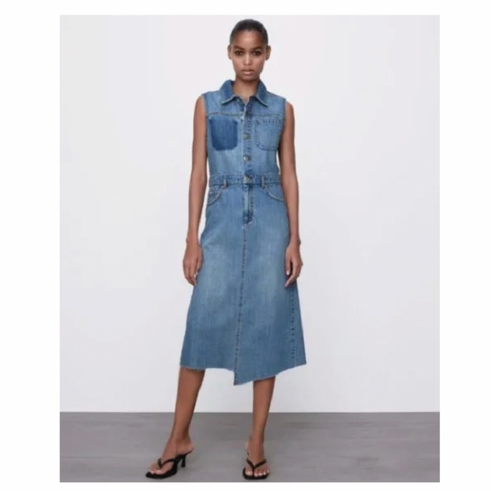 NWT. Zara Danielle Denim dress